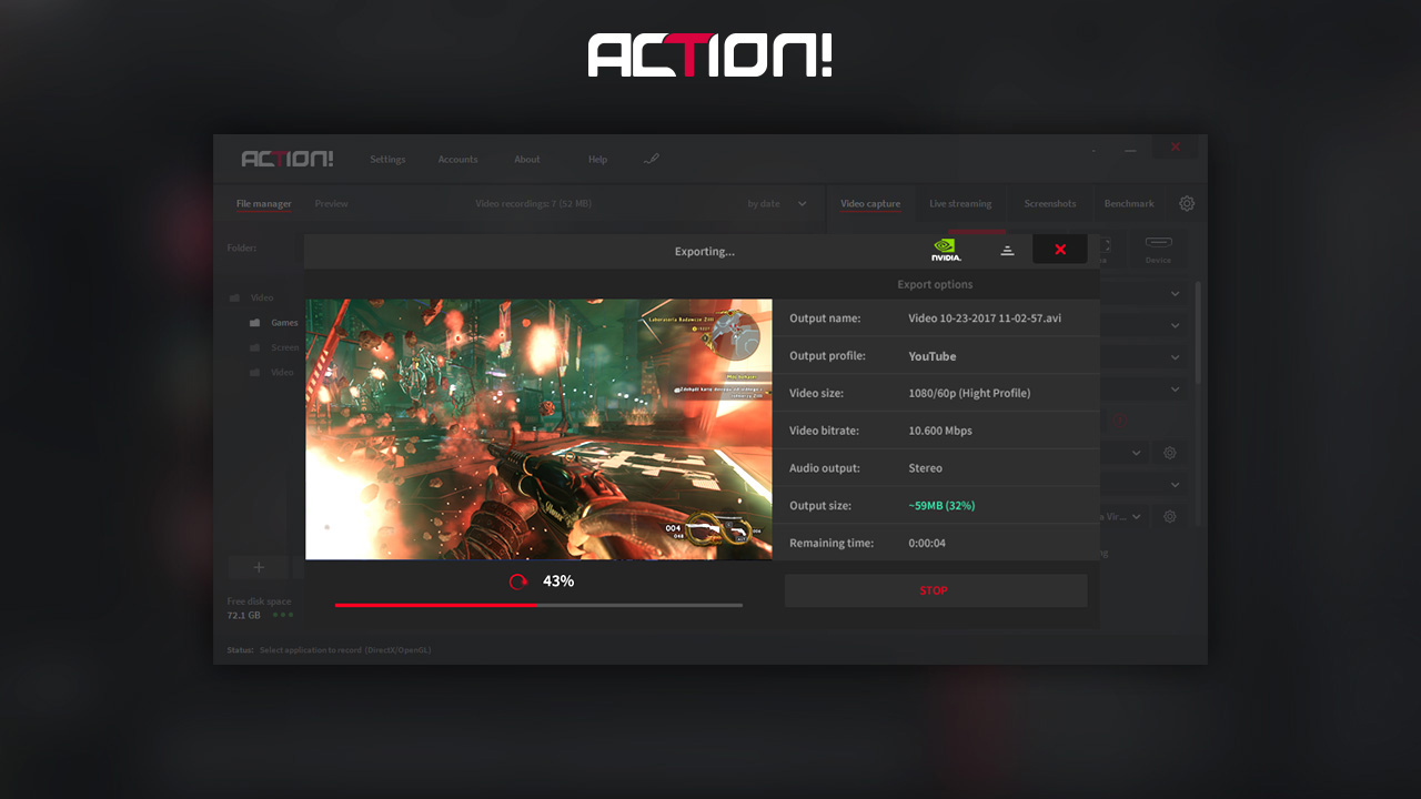 Action! - Game Recorder and Gameplay Capture Software